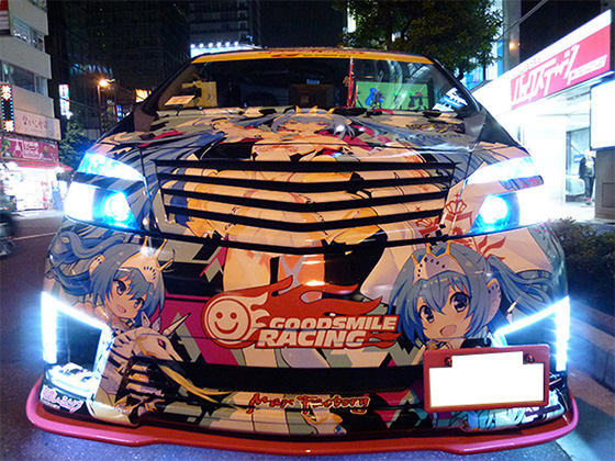 黒ミクファード痛車画像