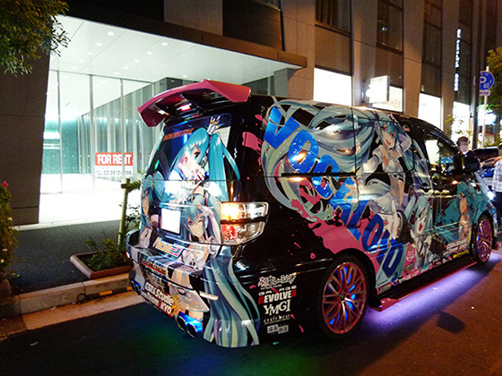 黒ミクファード痛車画像