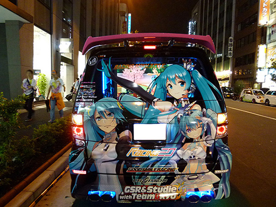 黒ミクファード痛車画像