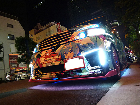 黒ミクファード痛車画像