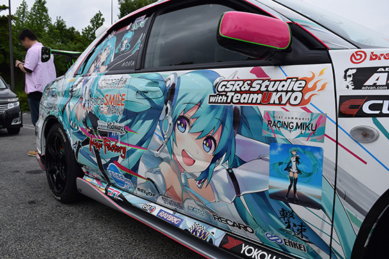 画像：レーシングミク痛車