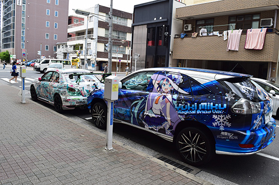 画像：レーシングミク痛車