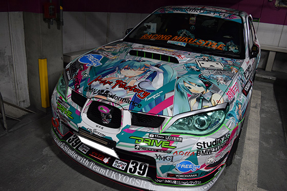 画像：レーシングミク痛車