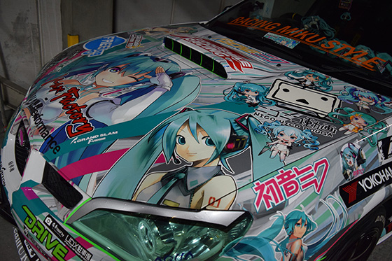 画像：レーシングミク痛車
