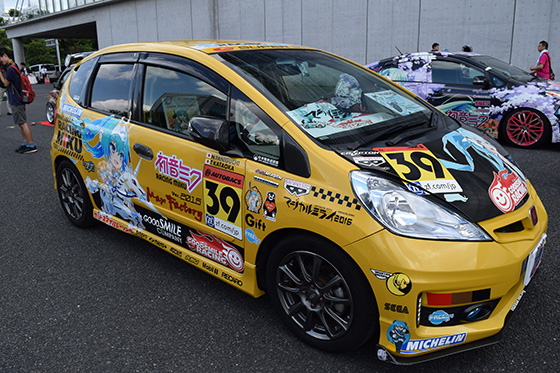 画像：レーシングミク痛車