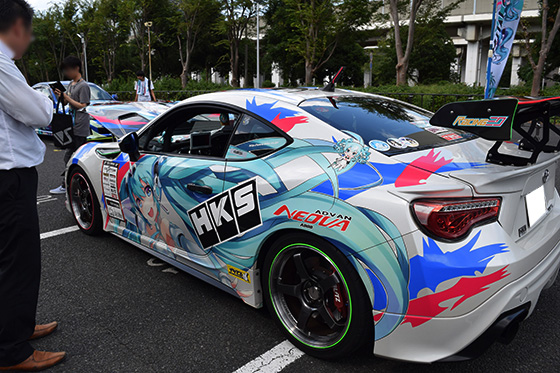 画像：レーシングミク痛車