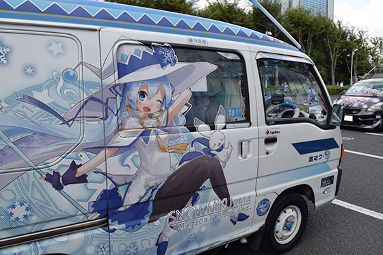 画像：レーシングミク痛車