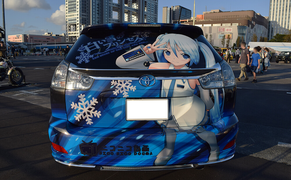 雪ミク痛車